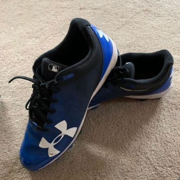 Under Armour Size 10 Baseball Cleats Spikes - Picture 3 of 11